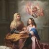 Murillo: Szent Anna tanítja Máriát