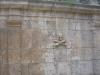 Castrojeriz/középkori templom oldalfalán látható ez a halálfej