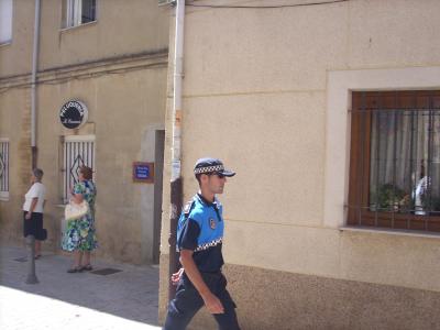 Carrion De Los Condes/kőrmenet rendőri biztosítással/