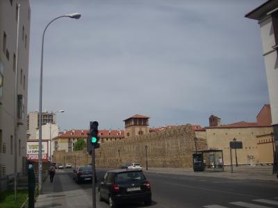 Leon/római vár fal, erre vezetett a híres ezüst út/