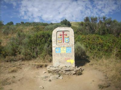 Camino út/beléptem Galicia tartományba/