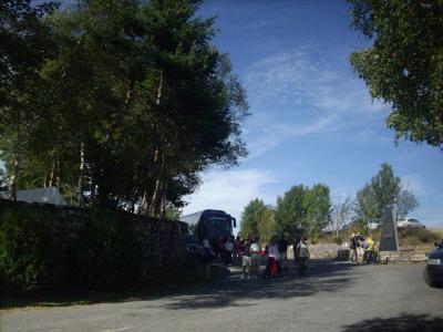 Camino út/ megérkeztem az 1300m-en fekvő Cebreiro-ra/