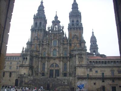 Camino út/Santiago/katedrális/